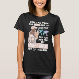 Cooles Mädchen aus Canary Wharf City Stolz Canary T-Shirt