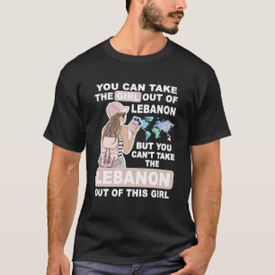 Cooles Mädchen aus dem Libanon Proud Libanon T-Shirt