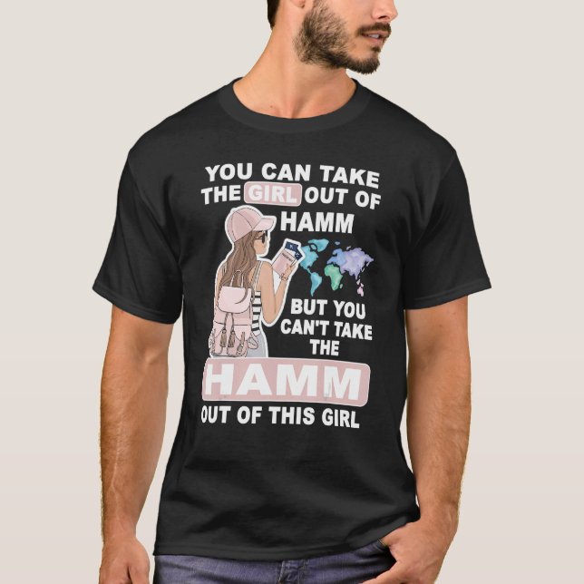 Cooles Mädchen aus Hamm City - Proud Hamm Girl T-Shirt (Vorderseite)
