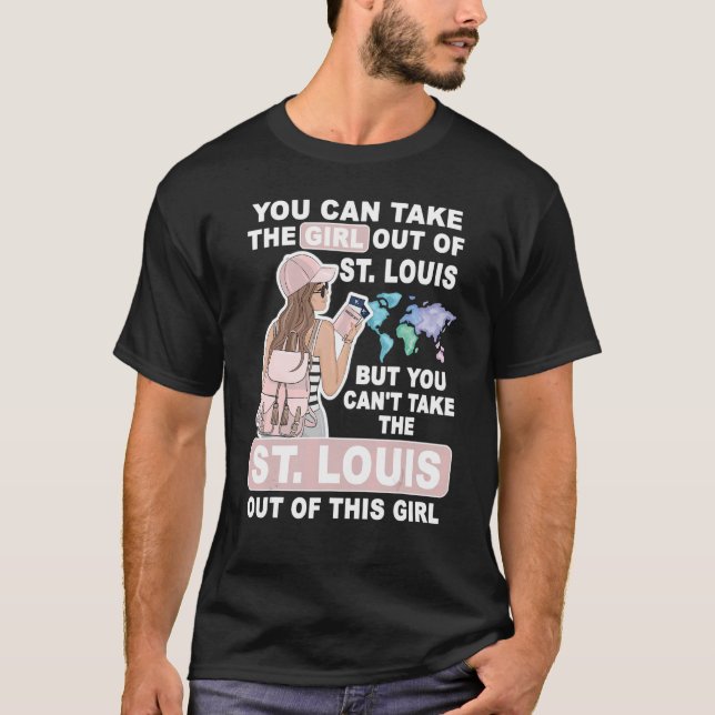 Cooles Mädchen aus St. Louis City - Proud St. Loui T-Shirt (Vorderseite)