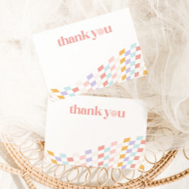 Cooles Mädchen zum ersten Geburtstag Dankeskarte