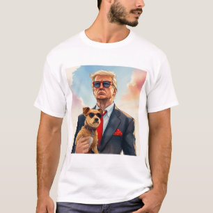Cooles MAGA Cat TRUMP Halten einer niedlichen Sonn T-Shirt