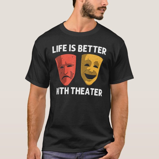 Cooles Männertheater - Musiktheater T-Shirt (Vorderseite)
