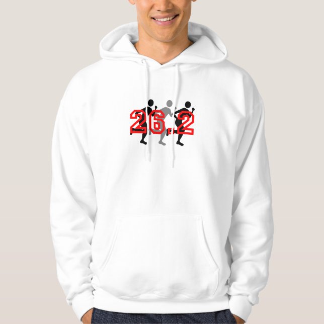 Cooles Marathon 26,2 Hoodie (Vorderseite)