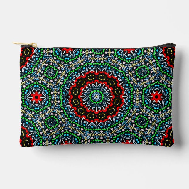 Cooles marokkanisches Themed Mandala Pattern Zubehörtasche (Vorderseite)
