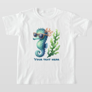 Cooles Meerpferd für Kinder unisex T-Shirt