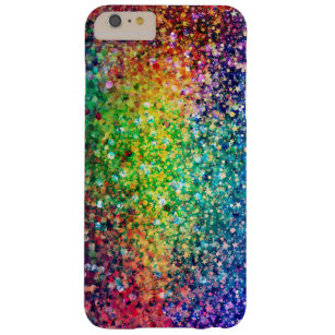 Cooles mehrfarbiges Retro-Glitzer & Glitzern Muste Barely There iPhone 6 Plus Hülle