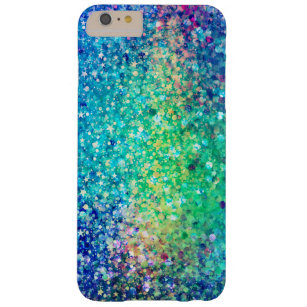 Cooles mehrfarbiges Retro-Glitzer & Glitzern-Muste Barely There iPhone 6 Plus Hülle