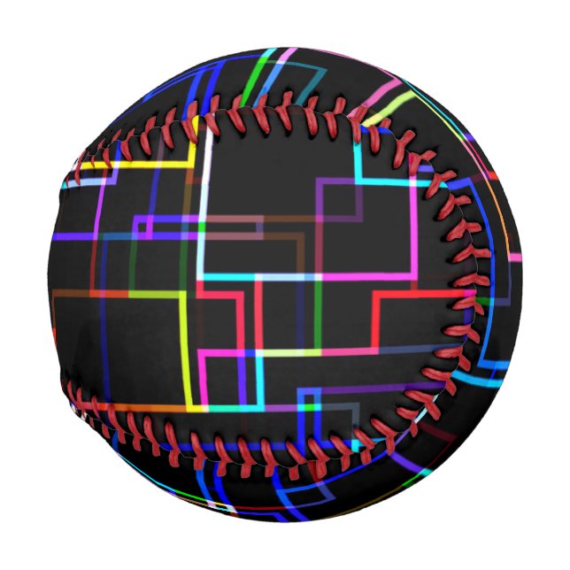 COOLES mehrfarbiges Streifenmuster Baseball (Rückseite Links)