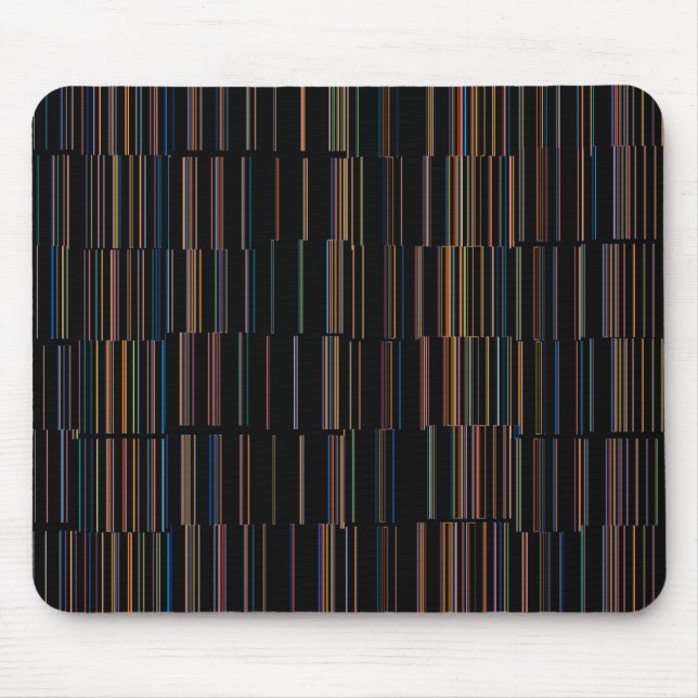 COOLES mehrfarbiges Streifenmuster Mousepad (Vorne)