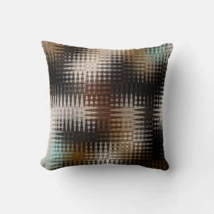 Cooles mehrfarbiges Wavy Zigzag-Muster Kissen