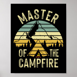 Cooles Meisterfeuerfeuer Camping Geschenk für Kind Poster