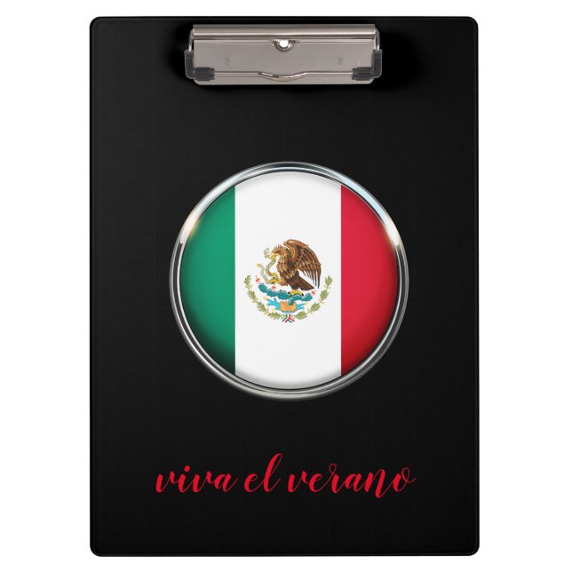 Cooles mexikanisches Flag-Design Klemmbrett (Vorderseite)