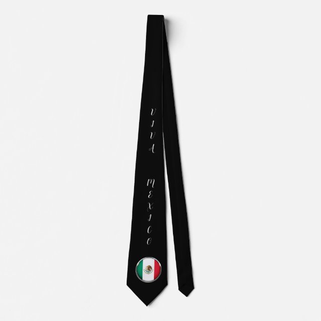 Cooles mexikanisches Flag-Design Krawatte (Vorderseite)