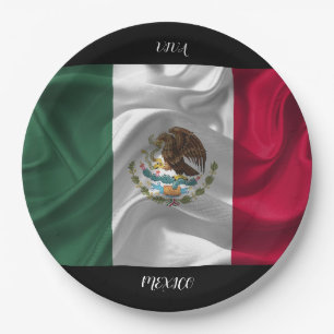 Cooles mexikanisches Flag-Design Pappteller