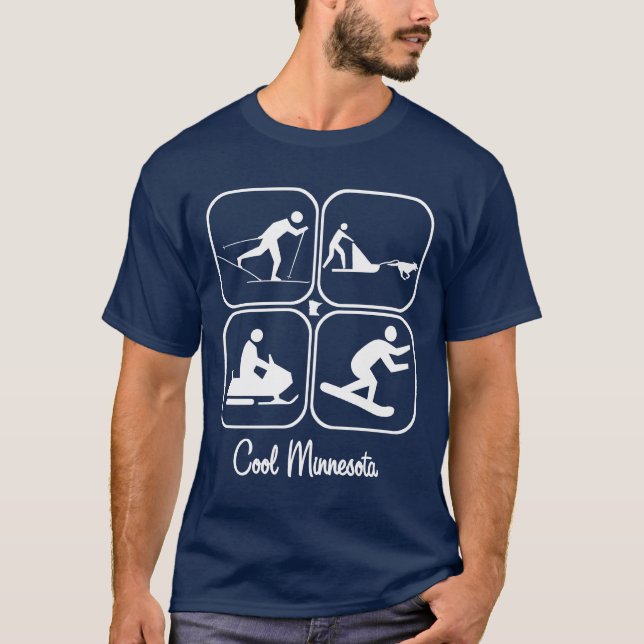 Cooles Minnesota unterzeichnet Shirt (Vorderseite)