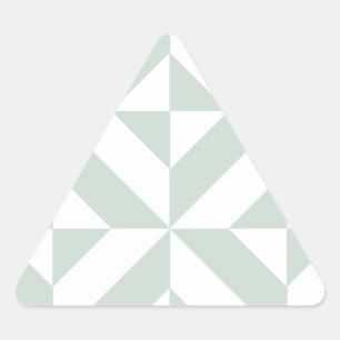 Cooles Mint Geometric Deko Cube Muster Dreieckiger Aufkleber