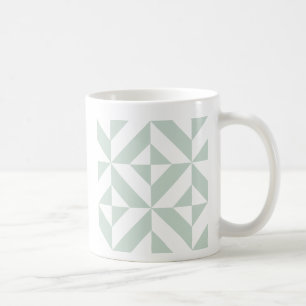 Cooles Mint Geometric Deko Cube Muster Kaffeetasse