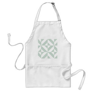 Cooles Mint Geometric Deko Cube Muster Schürze