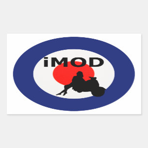 Cooles Mod Rechteckiger Aufkleber