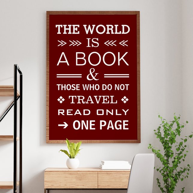 Cooles Modern inspirierendes Reiseziffer Poster (Von Creator hochgeladen)