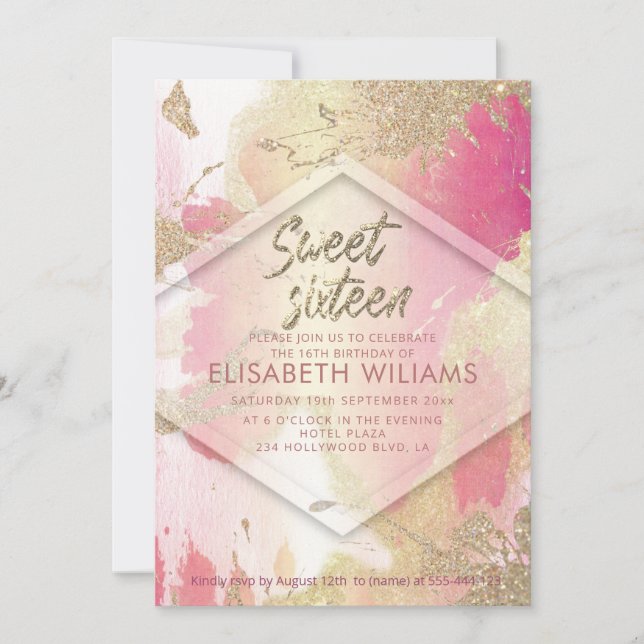 Cooles modernes Duftwasser Einladung (Vorderseite)