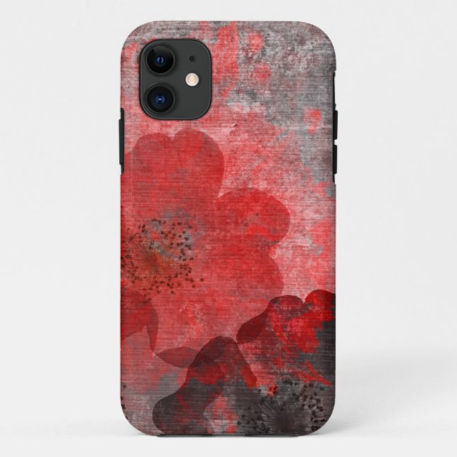Cooles modernes, einzigartiges Blumenmuster Case-Mate iPhone Hülle (Rückseite)