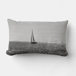 Cooles modernes Foto von Segelbooten im Sommer Lendenkissen