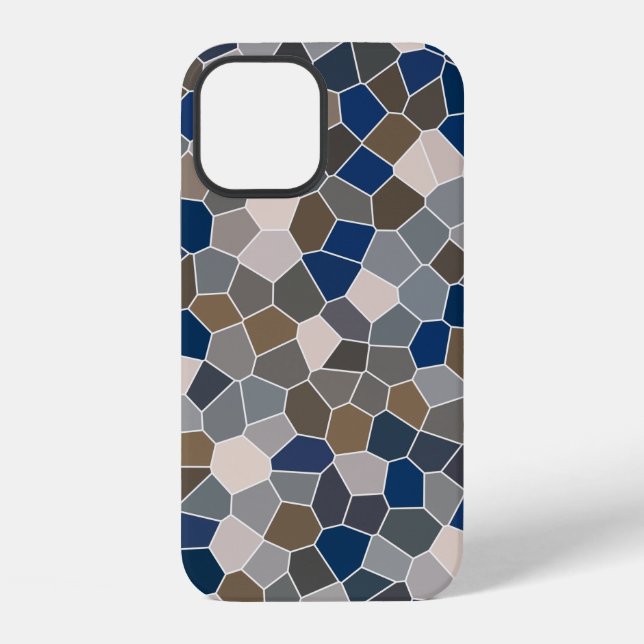 Cooles modernes Muster iPhone 12 Hülle (Rückseite)