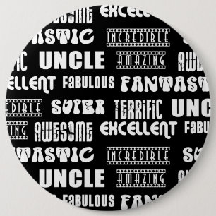 Cooles modernes Onkel-Design:Positive Worte Button