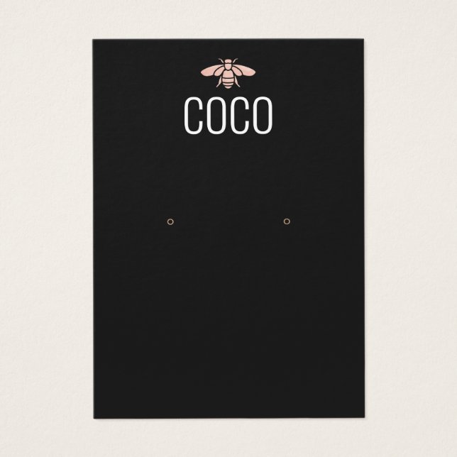 Cooles, modernes Schmuckstück mit schwarzer Beere (Vorderseite)