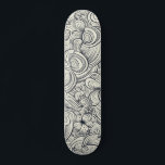 Cooles modernes Schwarz-Weiß-Muster Skateboard<br><div class="desc">Dieses moderne Design zeichnet sich durch ein cooles und trendiges,  modernes abstraktes Schwarz-Weiß-Blumenmuster aus #skateboarding #Skate #skateboard #skatelife #sk #skateboardingisfun #Skater #skatepark #skateshop #skateeverydamnday #skateeverydam #cool</div>