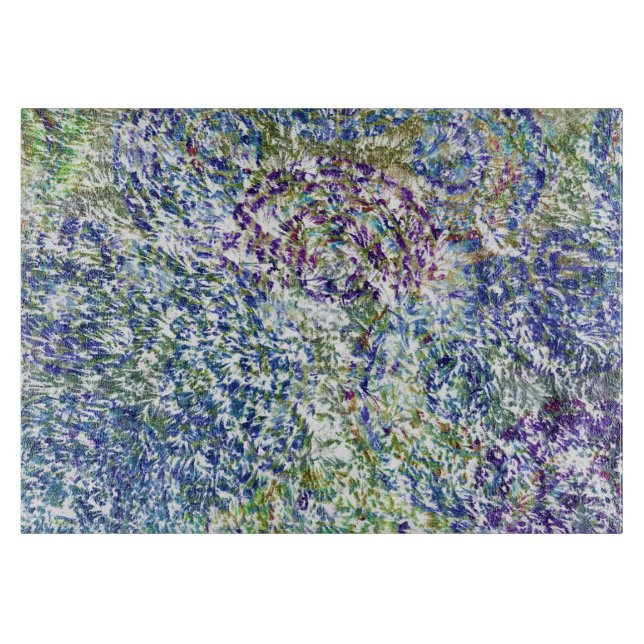 Cooles, modernes, trendiges, buntes, abstraktes Am Schneidebrett (Vorderseite)