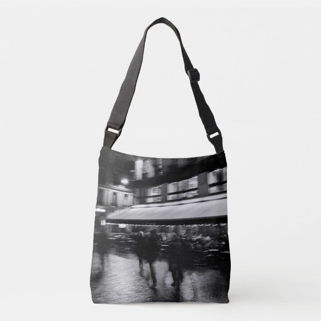 Cooles, modernes, urbanes Paris Tragetaschen Mit Langen Trägern (Vorderseite)