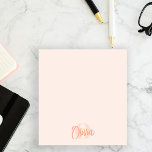 Cooles Monochrome Blush Pink Trendy Script Monogra Notizblock<br><div class="desc">Mit unseren Coolen Monochrome Blush Pink Trendy Script Monogram Post-it Notes - die perfekte Mischung aus Stil und Funktionalität - erleben Sie Ihr nochmal erlebnisreiches Erlebnis. Diese personalisierten Post-it-Notizen sind so konzipiert, dass sie Ihren täglichen Aufgaben eine Touch an Eleganz hinzufügen. Das trendige Skriptmonogramm, kombiniert mit dem eleganten Script-Signatur-Schriftart, schafft...</div>