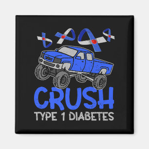 Cooles Monster Truck Cruype T1 Diabetes Awareness Magnet
