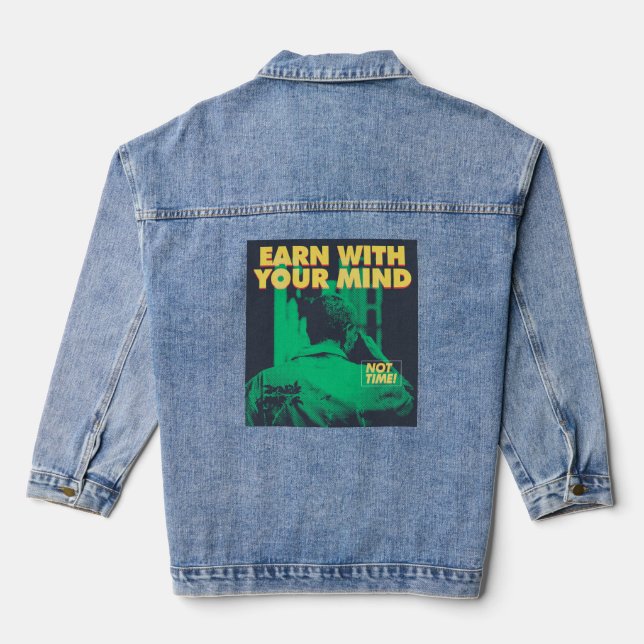 Cooles Motivierend Angebot Jeansjacke (Rückseite)