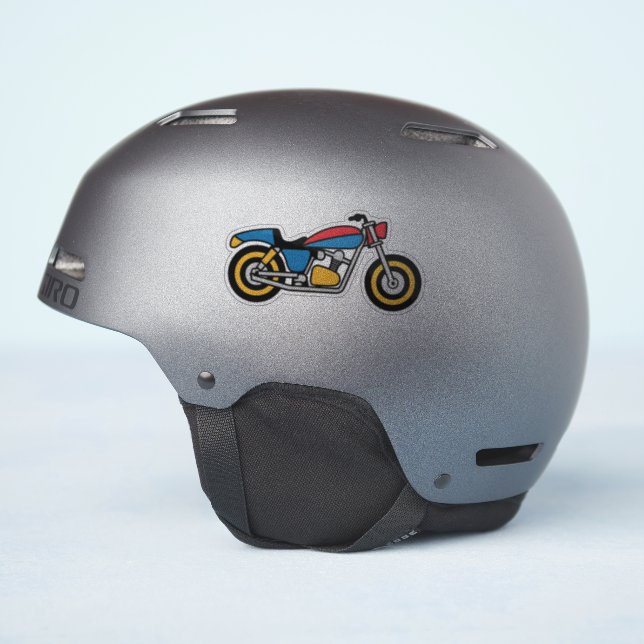 Cooles Motorrad Aufkleber (Helmseite)