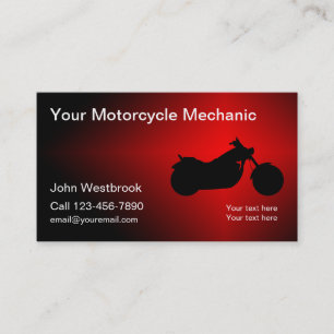 Cooles Motorrad-Mechaniker-Thema Visitenkarte