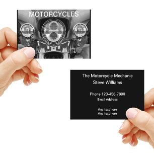 Cooles Motorrad Visitenkarte