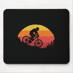 Cooles Mountainbiken für Männer Frauen Vintage-Fah Mousepad