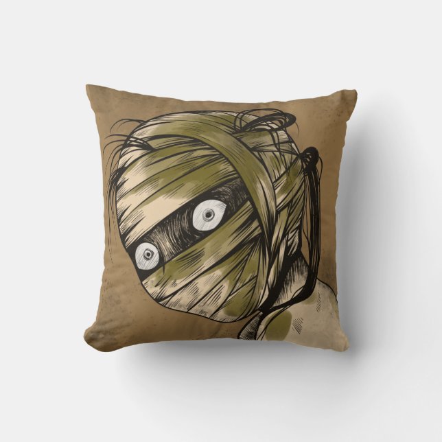 Cooles Mummy Monster Girl Zombie Kissen (Vorderseite)