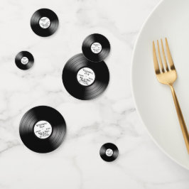 Cooles Musikdesign - benutzerdefinierte Platten Konfetti
