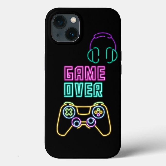 Cooles Neon-Videospiel, Case-Mate iPhone Hülle (Rückseite)