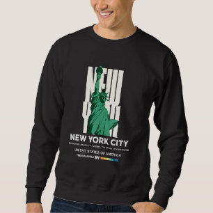 Cooles New York City mit Freiheitsstatue Illustra Sweatshirt