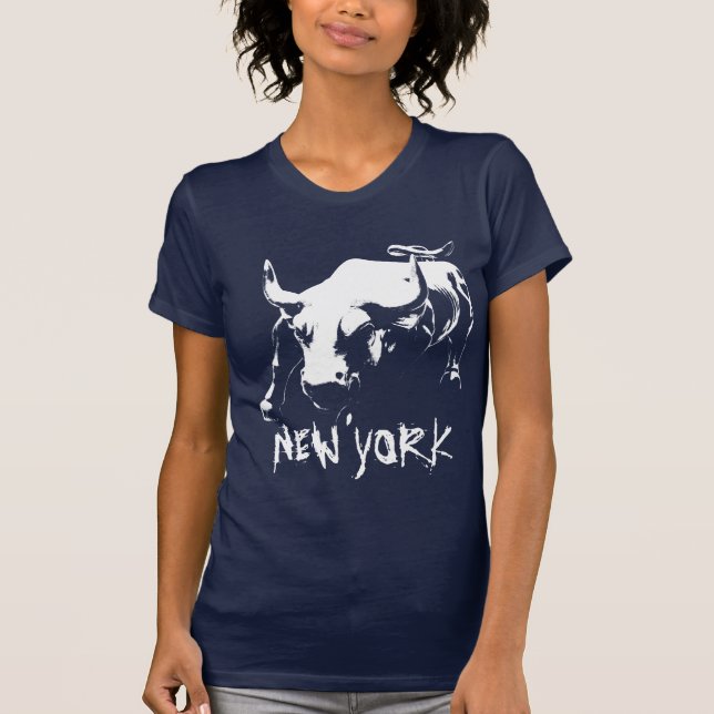Cooles New Yorker Tank Top Women's NY Bull Shirt (Vorderseite)