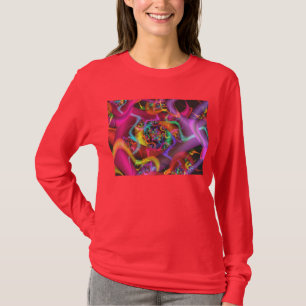 Cooles Niedliches Abstraktes Fraktal T-Shirt