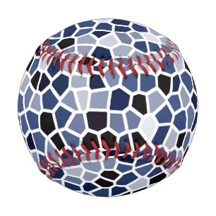 Cooles Niedliches Blaues Geometrismuster Baseball