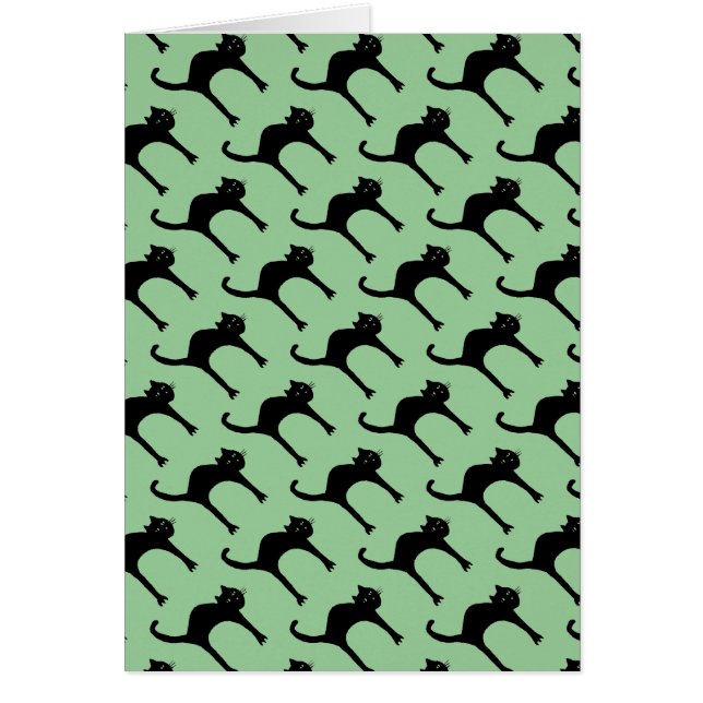 cooles niedliches Schwarzkatzenmuster (Vorne)