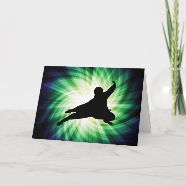 Cooles Ninja Karte (Vorderseite)